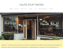 Tablet Screenshot of hautestuffbistro.com